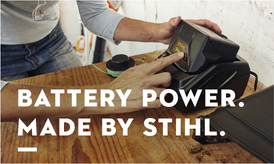 Battery Power. Made by STIHL