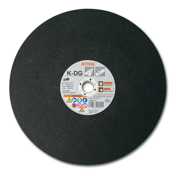 K-DG - Abrasive Wheel - Asphalt & Ductile Iron
