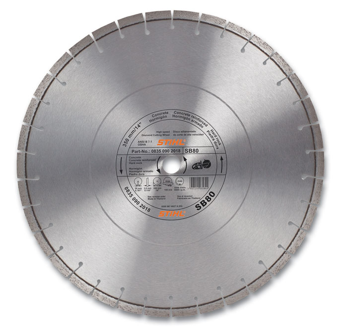 D-SB 80 Diamond Wheel for Hard Stone/Concrete - Premium Grade