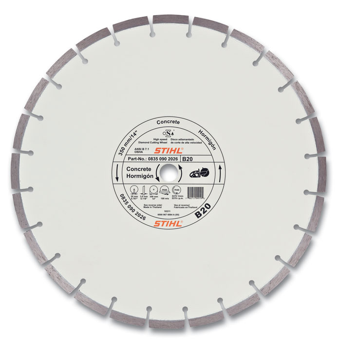 D-B 20 Diamond Wheel for Concrete - Quality Grade