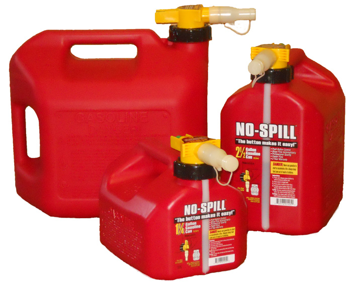 No-Spill® Fuel Containers